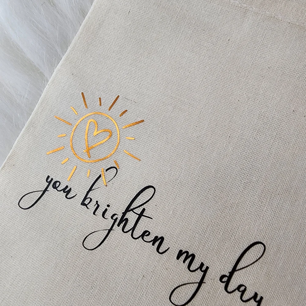 Set of 3 Canvas Bags with Inspirational Prints You Are My Sunshine